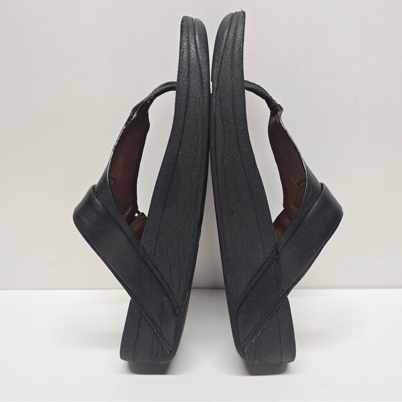 Fitflop Lulu Thong Sandals In Black Genuine Leather Women's 8 - Picture 6 of 8